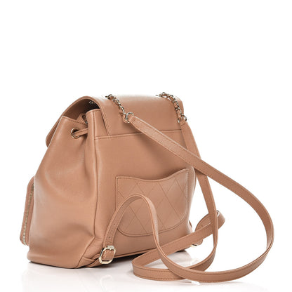 Chanel Caviar Quilted Business Affinity Backpack Beige 3 of 7