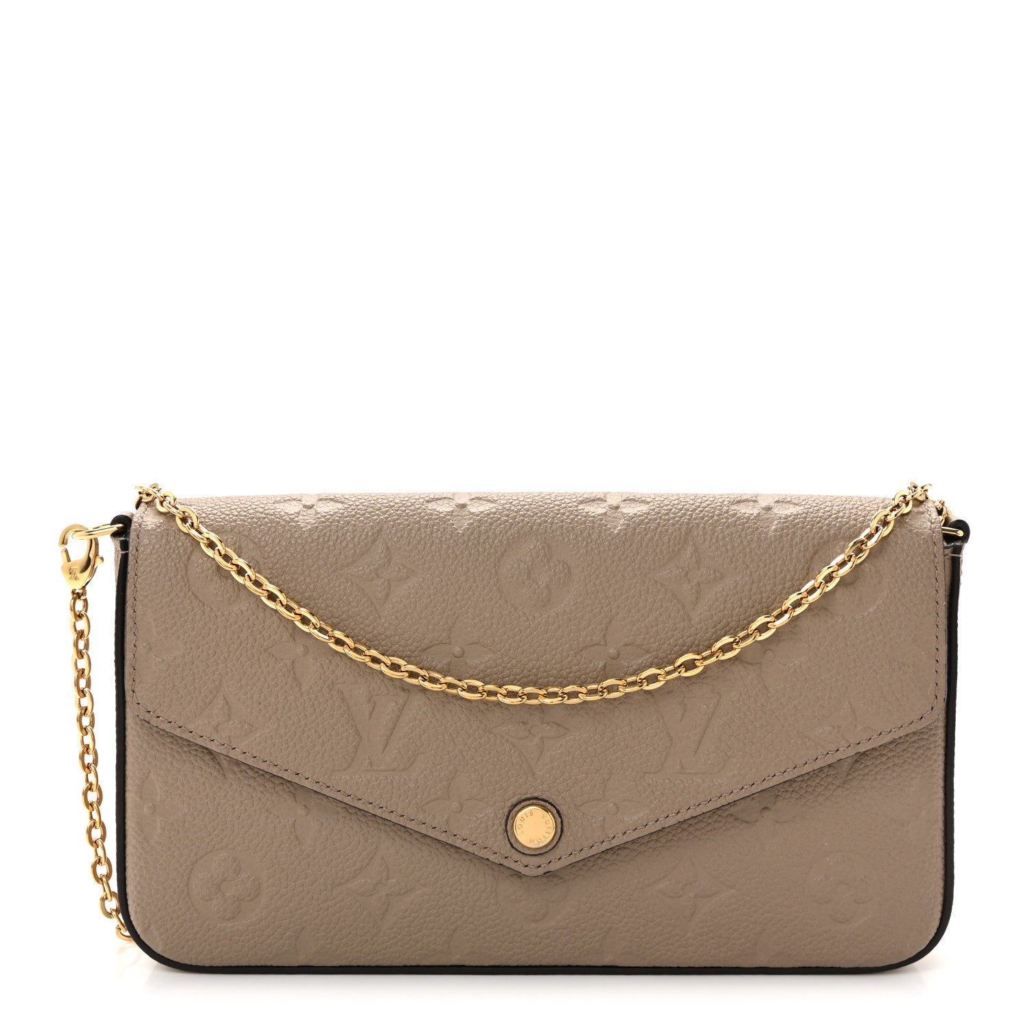Louis Vuitton Empreinte Pochette Felicie Chain Wallet Tourterelle 1 of 11