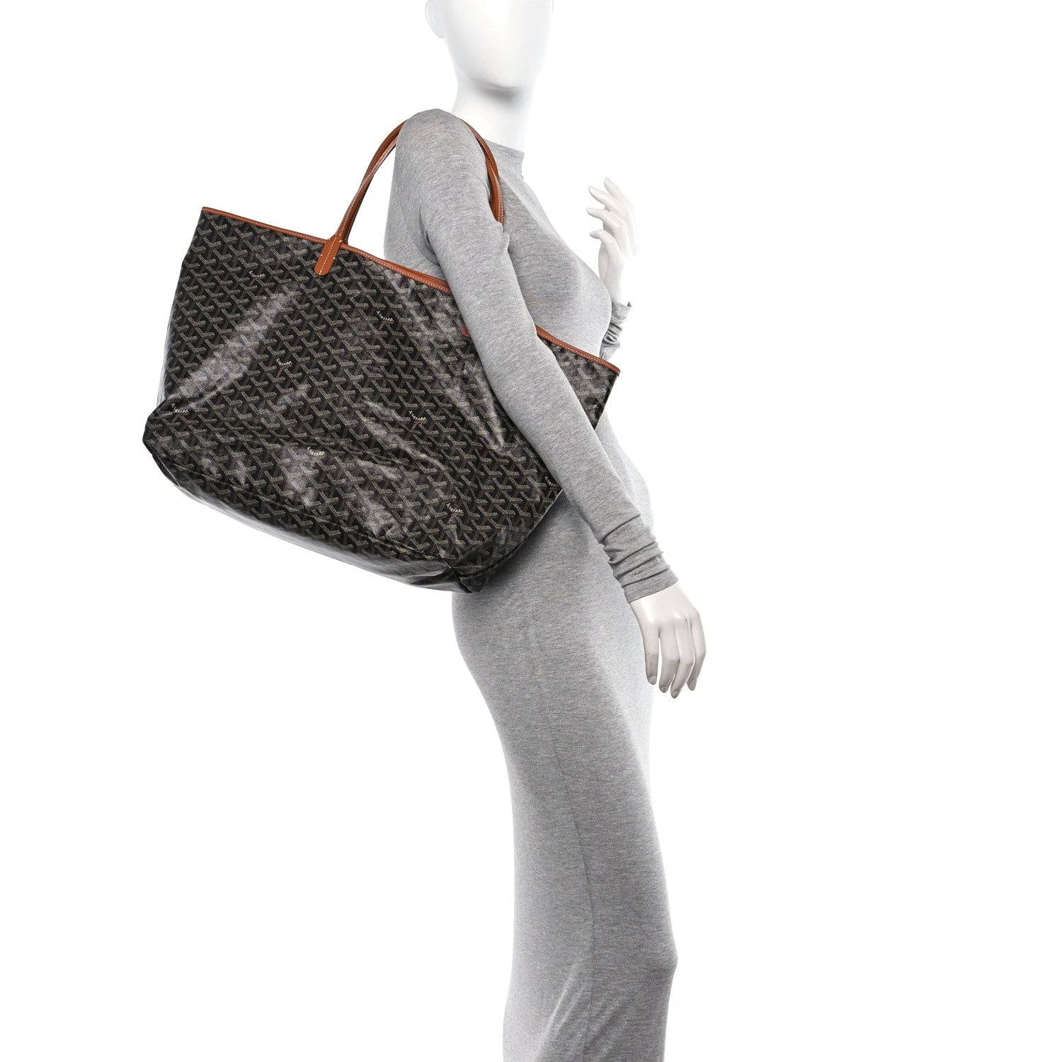 Goyard Goyardine Saint Louis GM Black Gold 2 of 11