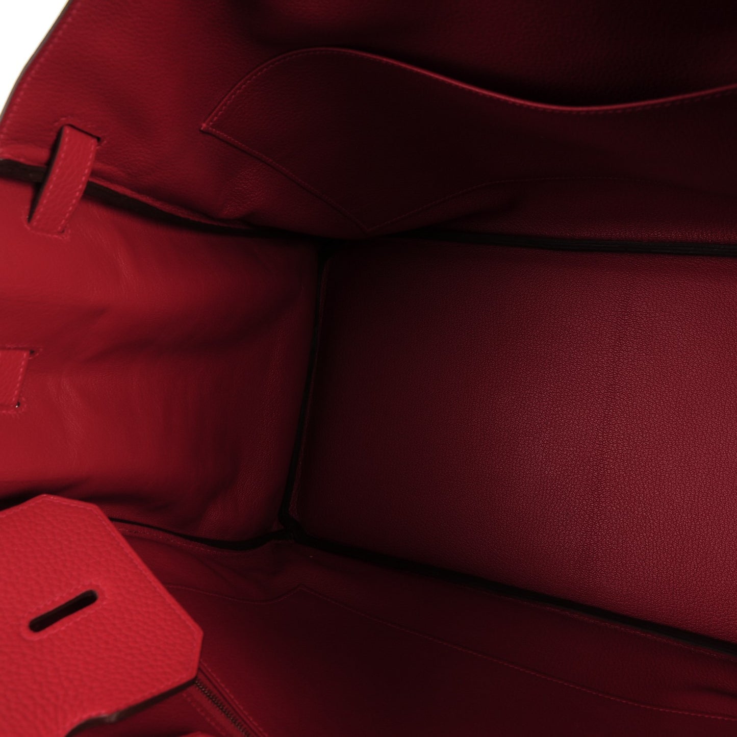 Taurillon Clemence Birkin 40 Rouge Casaque