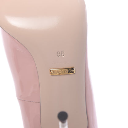 Gucci Patent GG Bow Sadie Spike High Heel Pumps 38 Perfect Pink 6 of 9