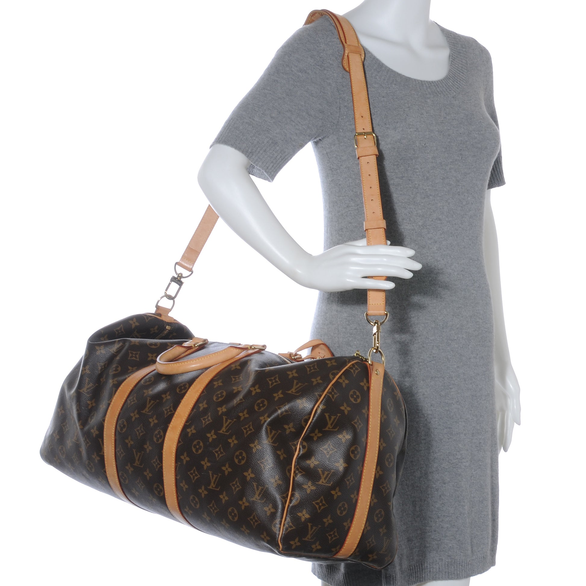 Louis Vuitton Monogram Keepall Bandouliere 55 2 of 7