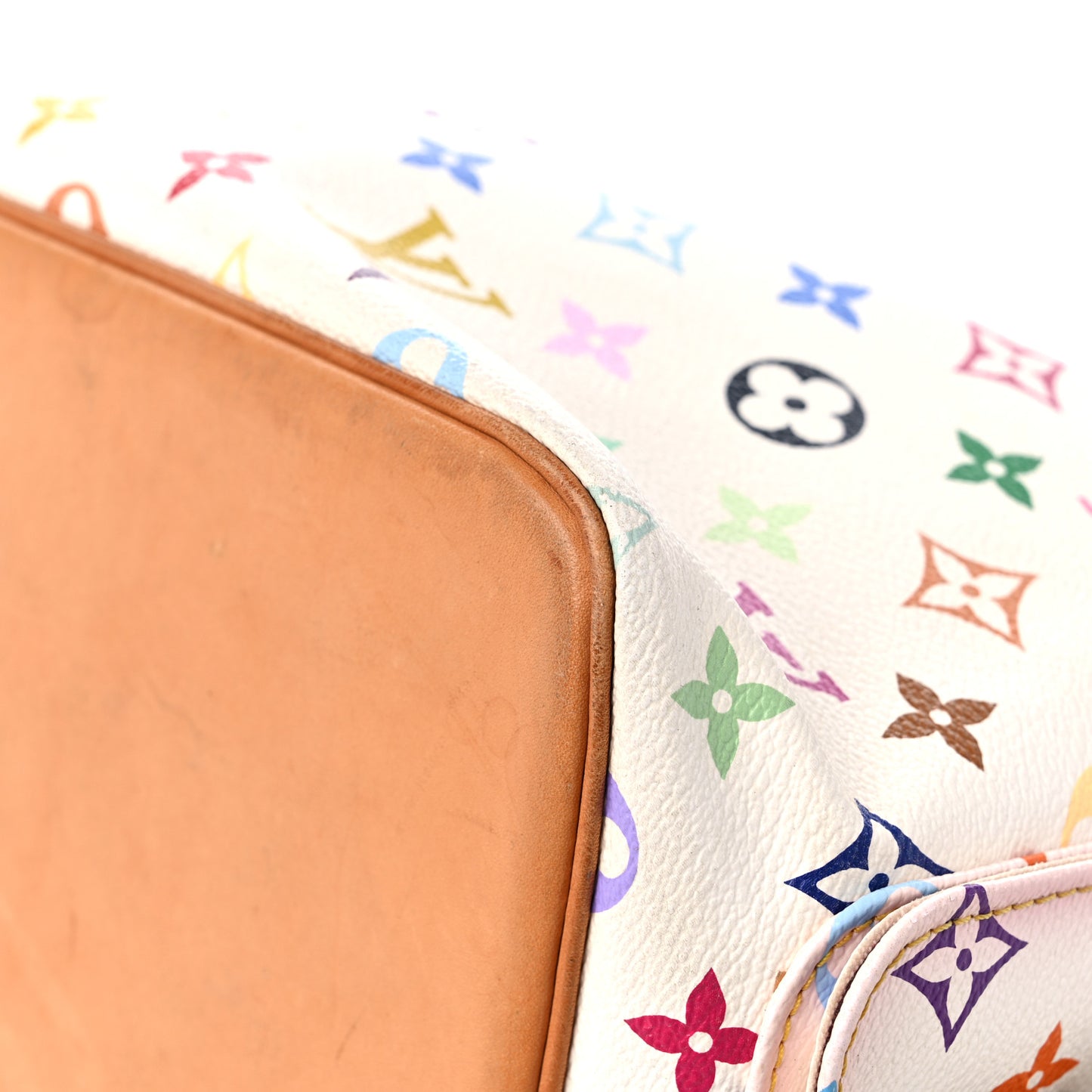 Monogram Multicolor Petit Noe White