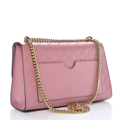 Gucci Guccissima Signature Medium Padlock Shoulder Bag Rose Baby Candy 3 of 7