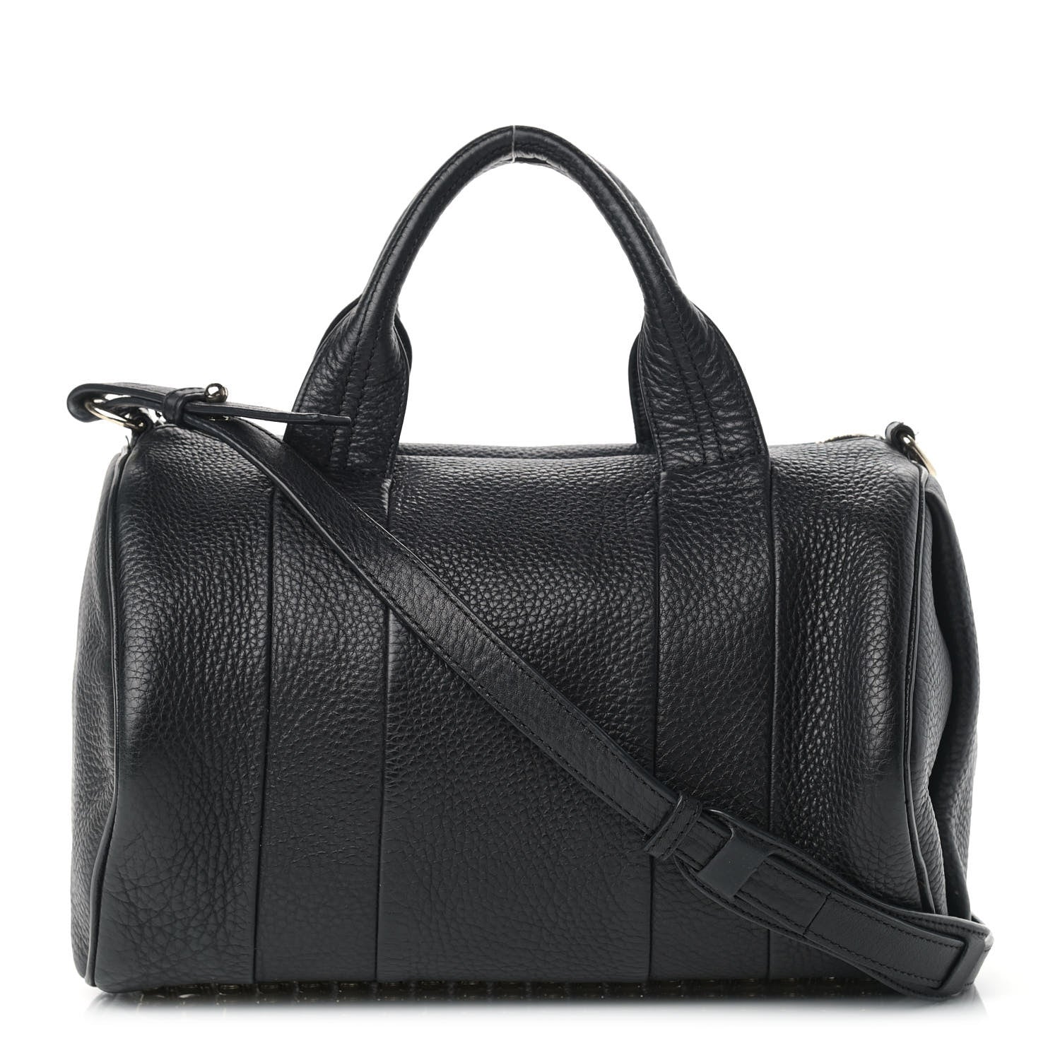 Alexander Wang Pebbled Lambskin Rocco Black Pale Gold Hardware 1 of 11