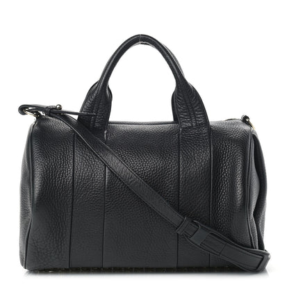 Alexander Wang Pebbled Lambskin Rocco Black Pale Gold Hardware 1 of 11