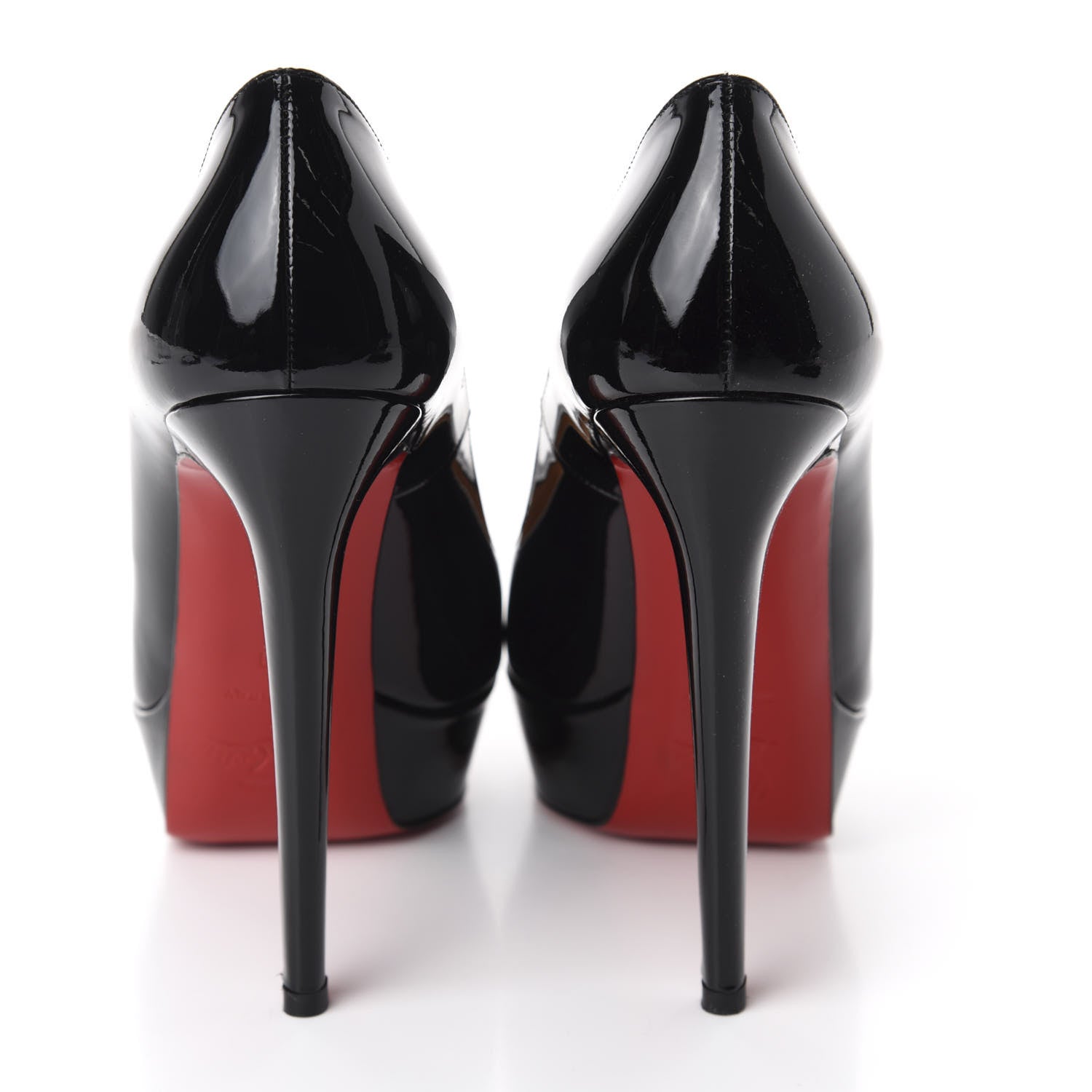 Christian Louboutin Patent Bianca 140 Pumps 38 Black 5 of 9