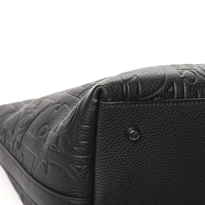 Christian Dior Grained Calfskin Embossed Dior Gravity Weekender 40 Black 10 of 11