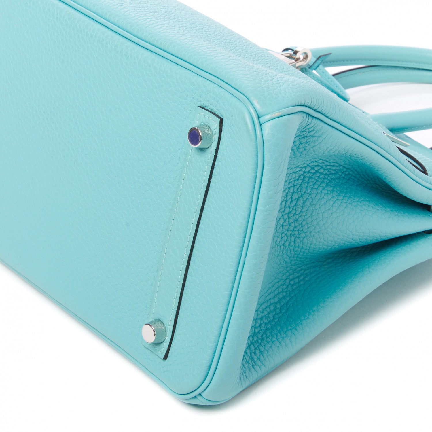 Hermes Togo Birkin 30 Bleu Atoll 7 of 29