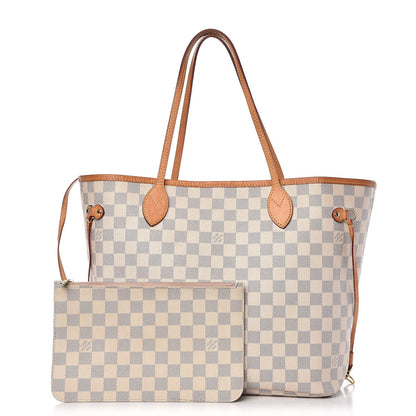 Louis Vuitton Damier Azur Neo Neverfull MM Rose Ballerine 1 of 20