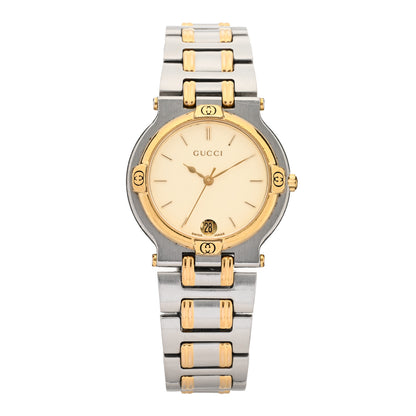 Gucci Stainless Steel 32mm 9000M Quartz Watch Gold 1 of 5