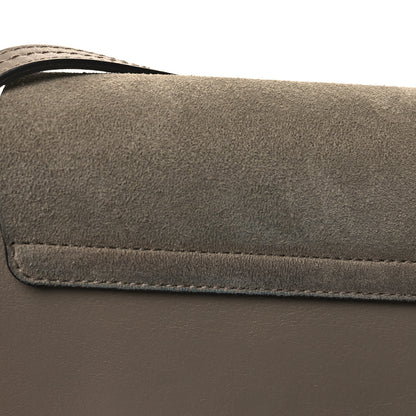 Chloe Suede Calfskin Small Faye Shoulder Bag Motty Grey 10 of 11