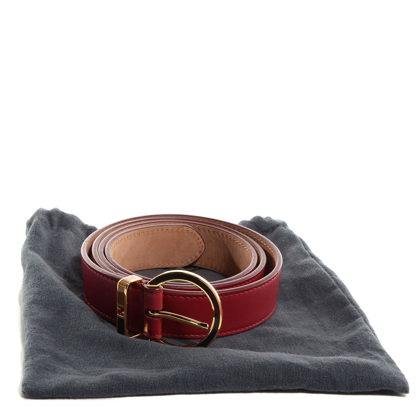 Leather Classic Belt 100 40 Red