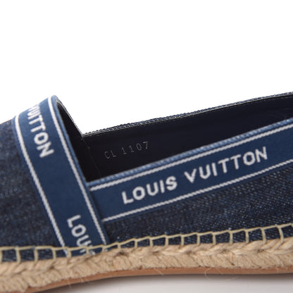 Louis Vuitton Denim Croisiere Espadrille 37.5 Marine 5 of 9
