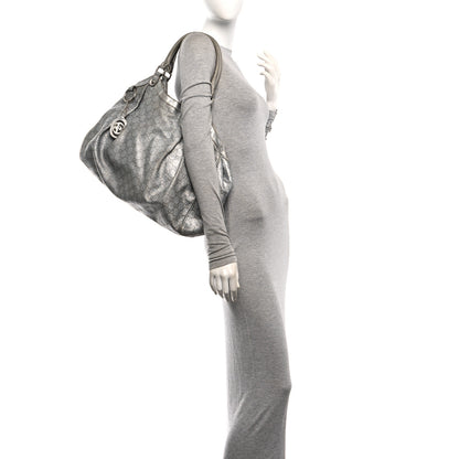 Gucci Guccissima Large Sukey Tote Silver 2 of 13