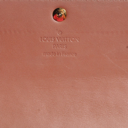 Louis Vuitton Vernis Sarah Wallet Rose Velours 9 of 11