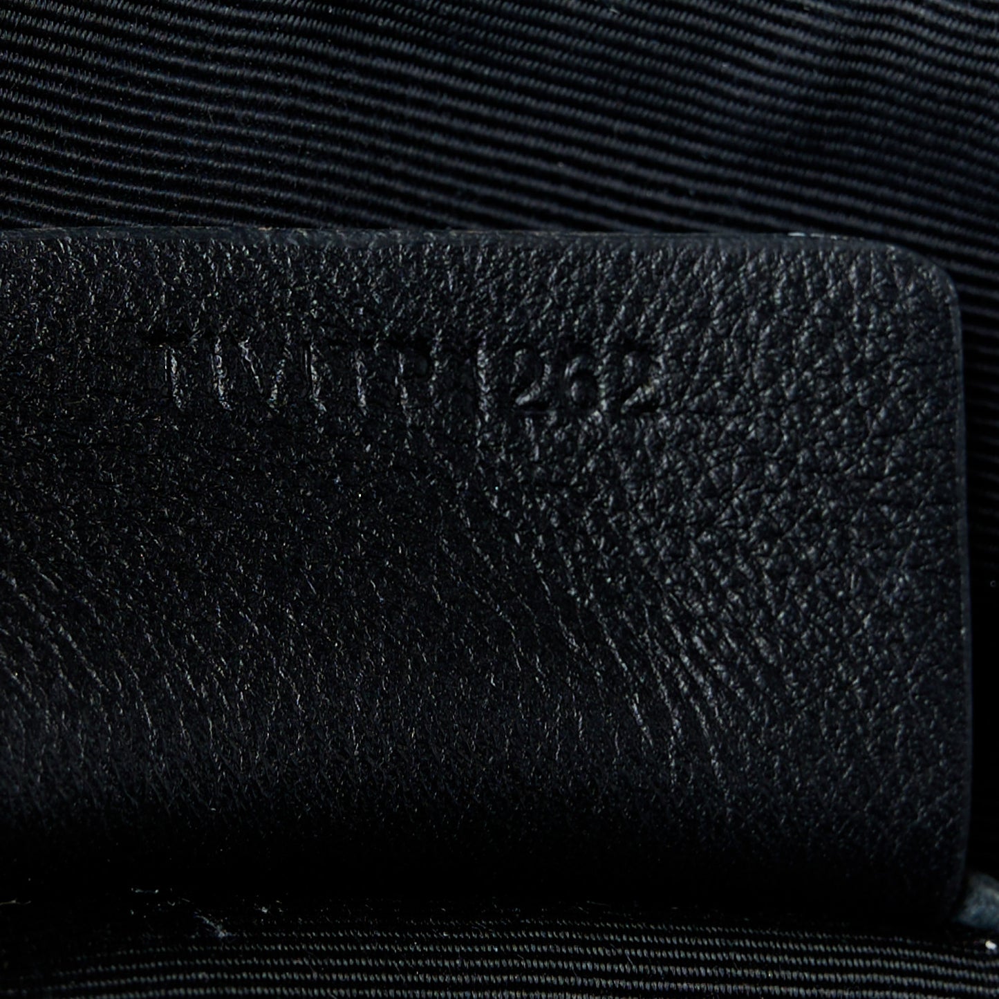 Nylon Sequin Floral Pouch Black Multicolor