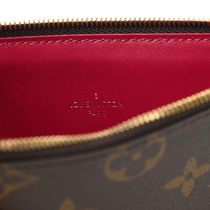 Louis Vuitton Monogram Felicie Chain Wallet Zippered Insert Fuchsia 6 of 6