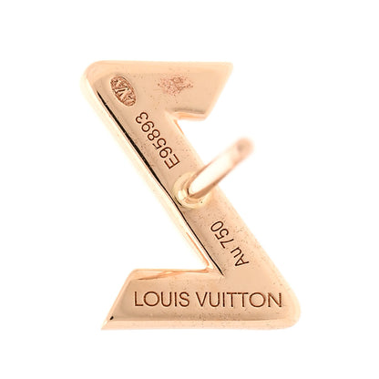 Louis Vuitton 18K Pink Gold LV Volt Upside Down Single Stud Earring 4 of 4
