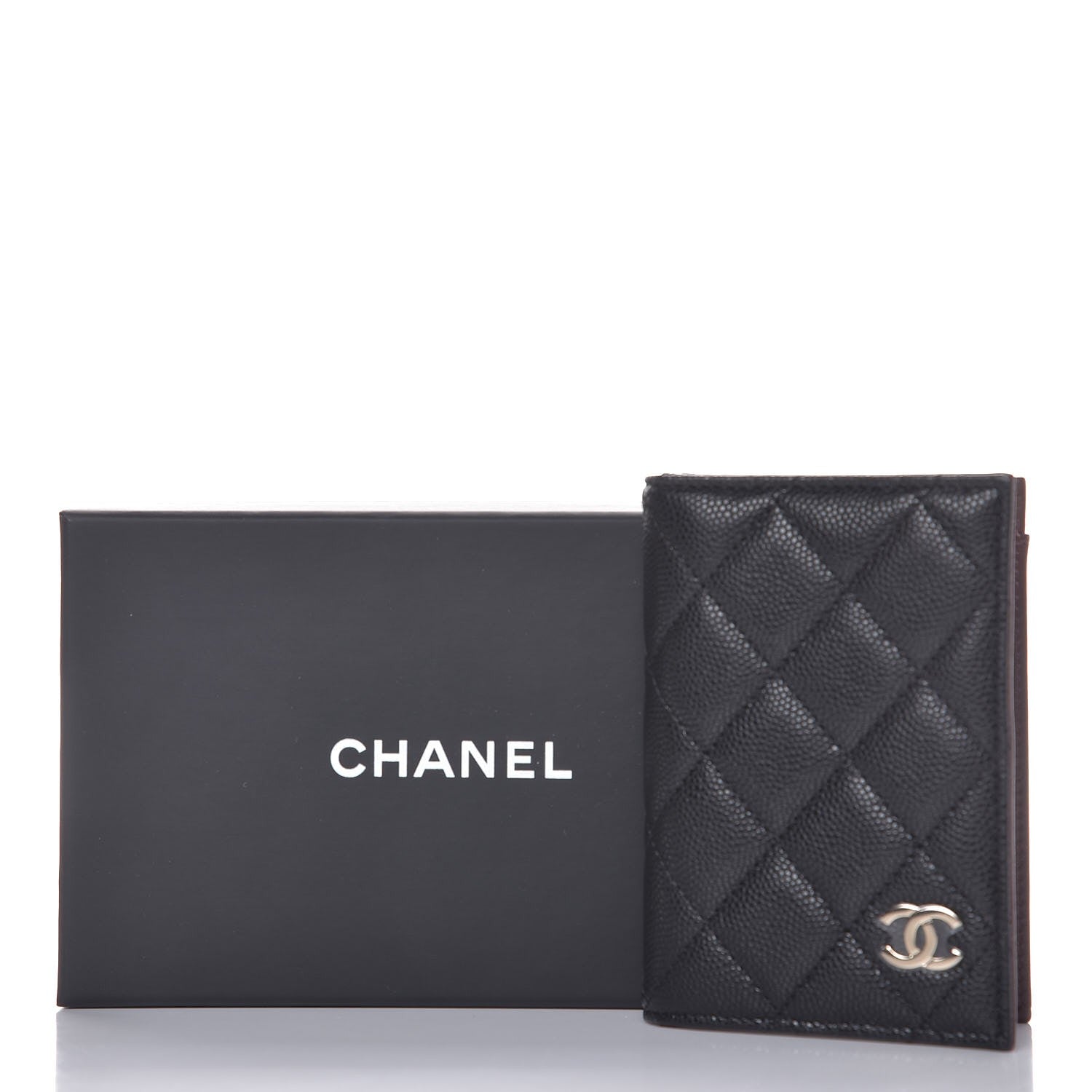 Chanel Caviar Quilted Card Holder Wallet Black 8 of 8