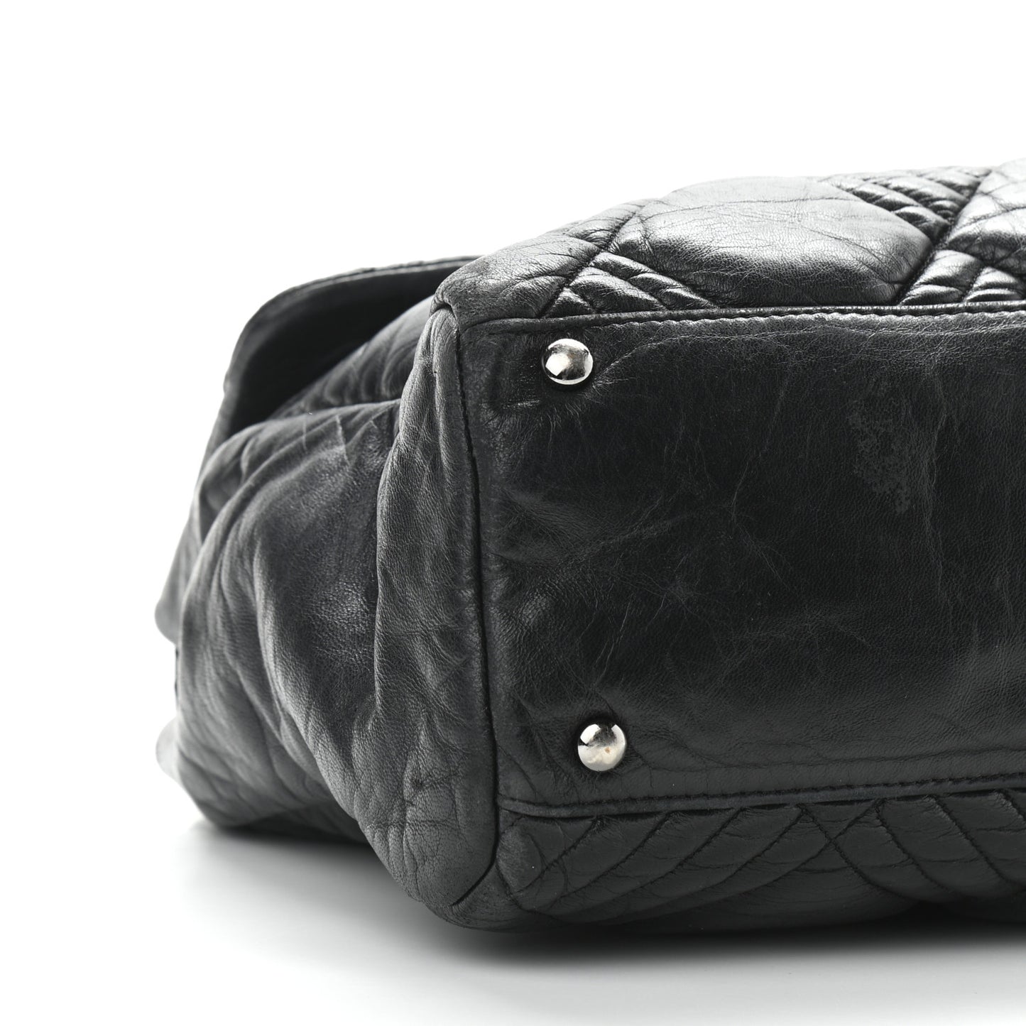Lambskin In and Out XL Maxi Flap Black