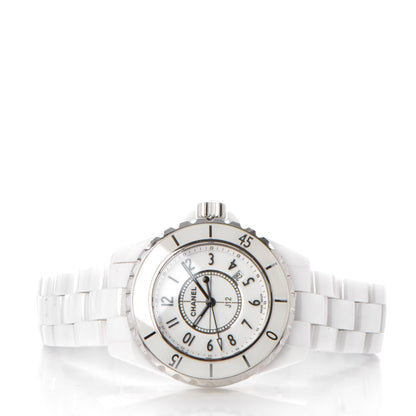 Chanel Stainless Steel Ceramic 33mm J12 Quartz Watch White 3 of 7