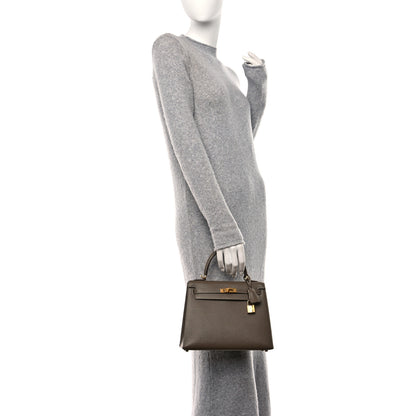 Hermes Epsom Kelly Sellier 25 Etoupe 2 of 13