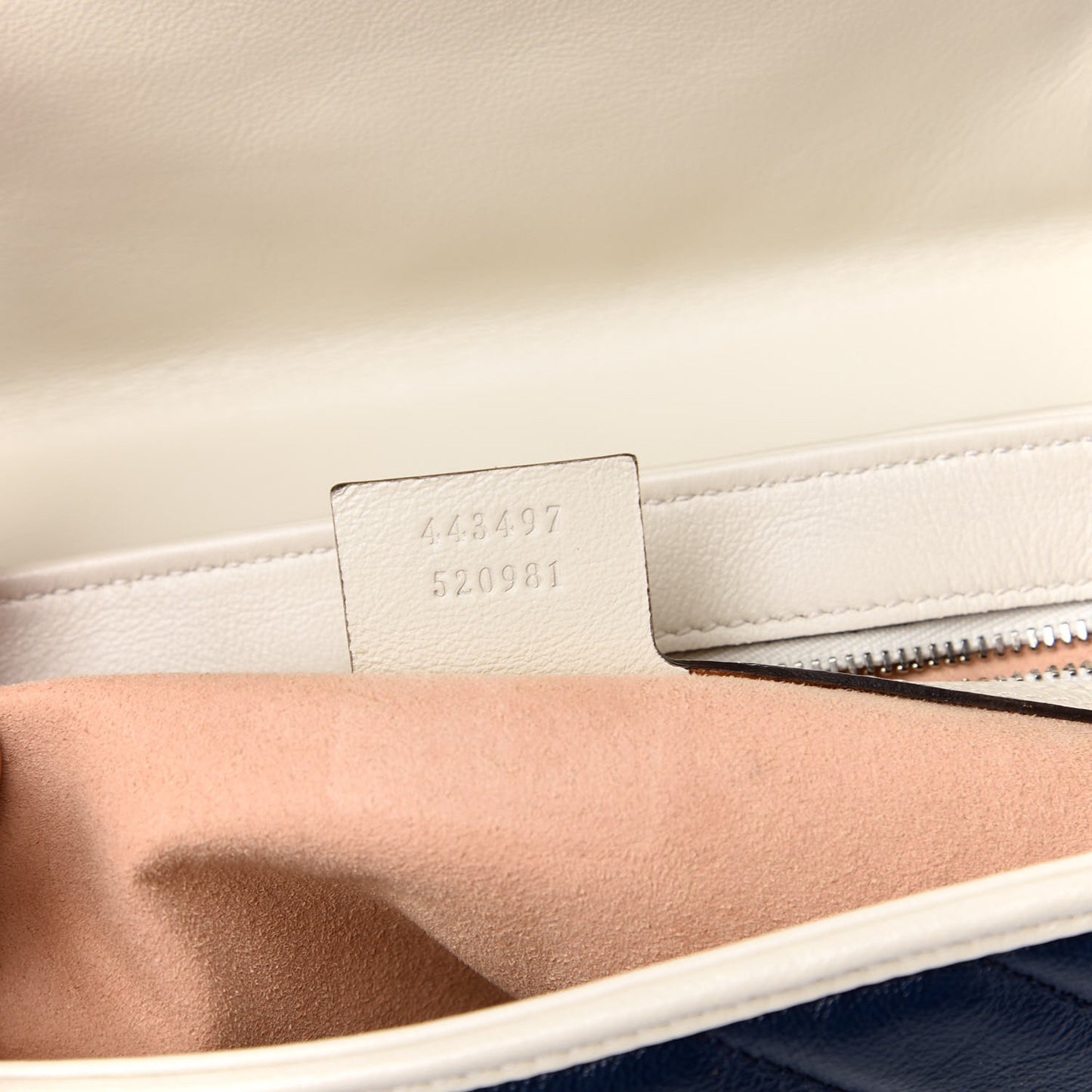Azalea Calfskin Matelasse Small Torchon GG Marmont Shoulder Bag Blue Agata Mystic White