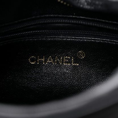 Chanel Lambskin Quilted CC Tassel Camera Case Black 6 of 13
