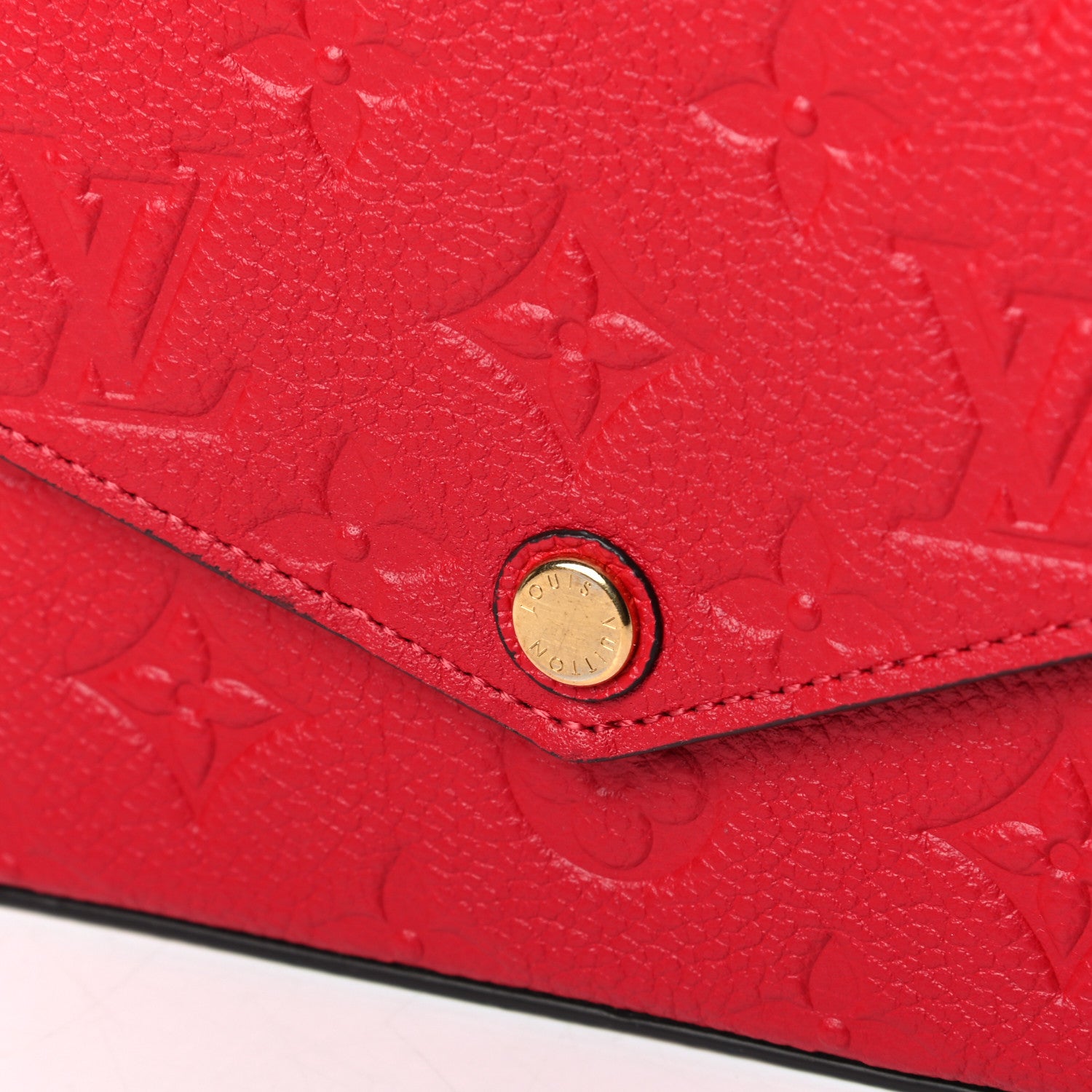 Louis Vuitton Empreinte Pochette Felicie Chain Wallet Scarlet 8 of 9