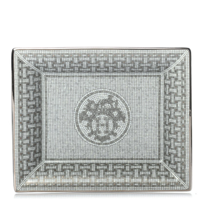 Hermes Porcelain Mosaique Au 24 Platine Change Tray 1 of 5