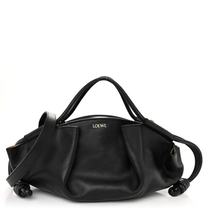 Loewe Shiny Nappa Calfskin Small Paseo Bag Black 1 of 9