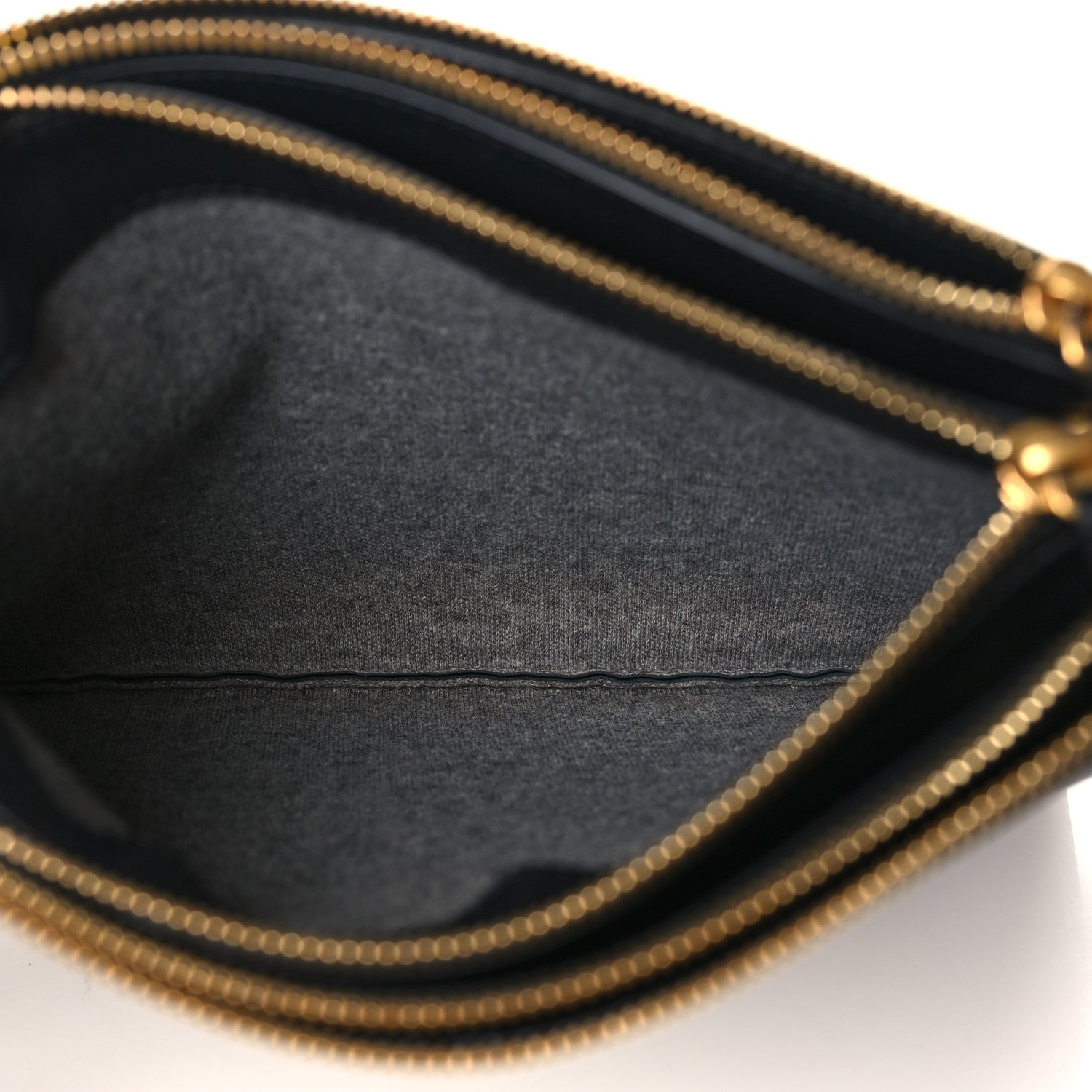 Celine Lambskin Large Trio Crossbody Bag Black 6 of 10