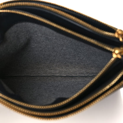 Celine Lambskin Large Trio Crossbody Bag Black 6 of 10