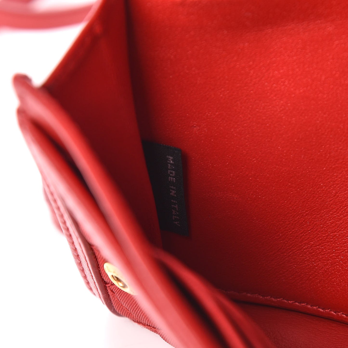 Tessuto Quilted Mini Crossbody Wallet Fuoco
