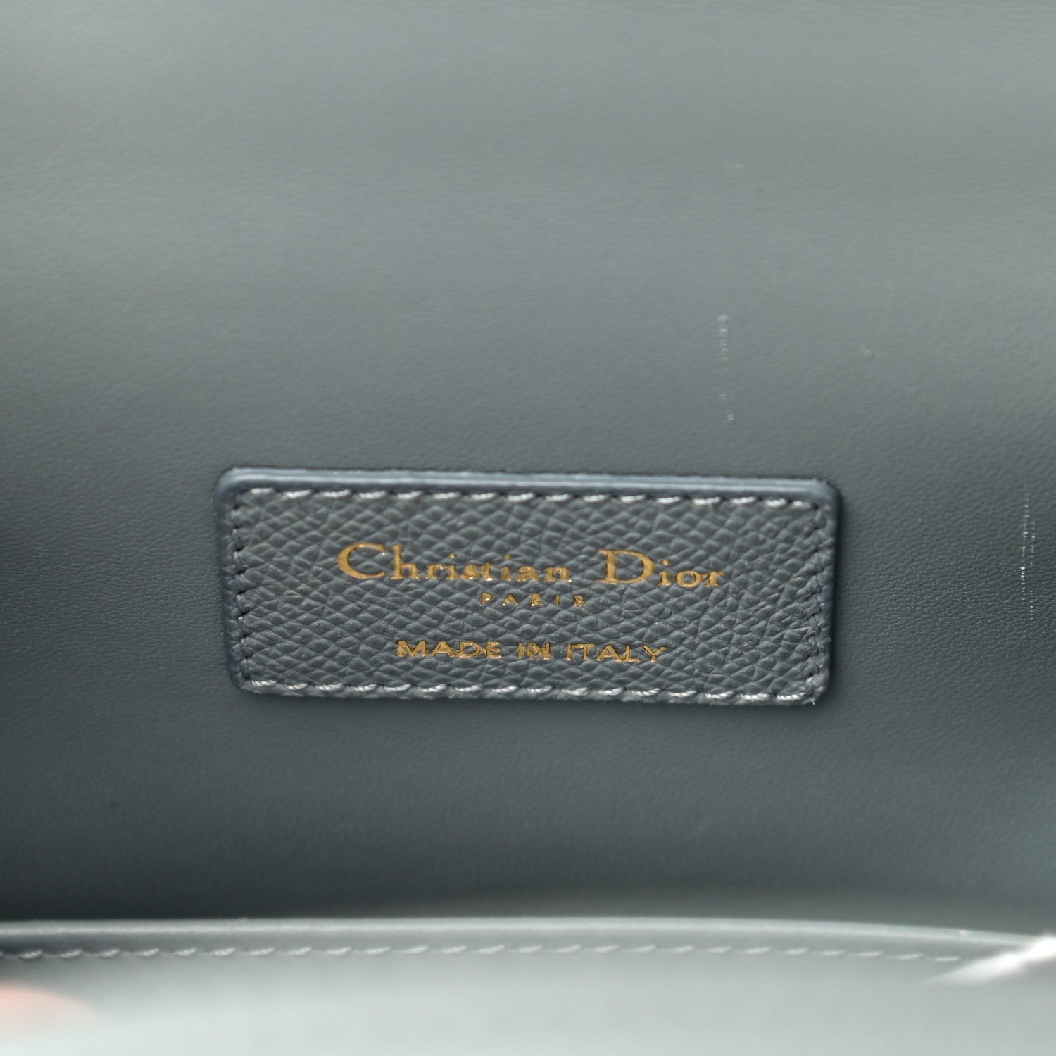 Christian Dior Grained Calfskin Medium St. Honore Tote Cloud Blue 7 of 10
