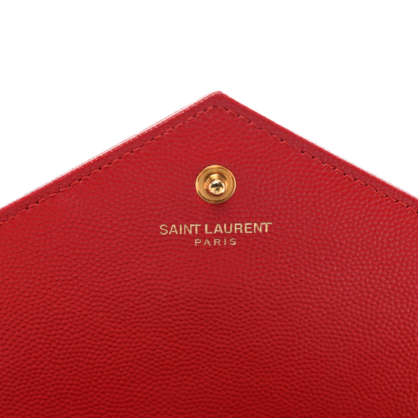 Grain De Poudre Matelasse Chevron Cassandre Chain Wallet New Red