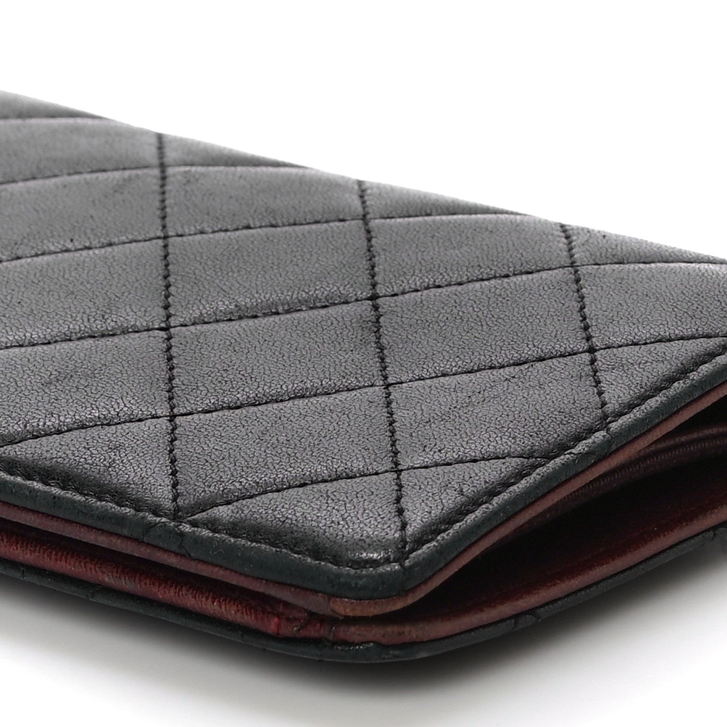 Chanel Lambskin Quilted Yen Wallet Black 10 of 14