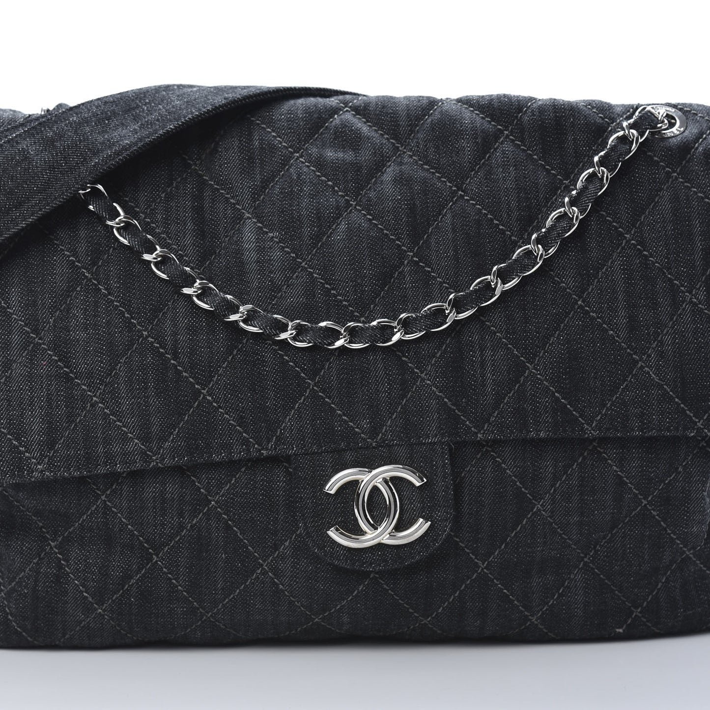 Denim Quilted Stretch Spirit Messenger Bag