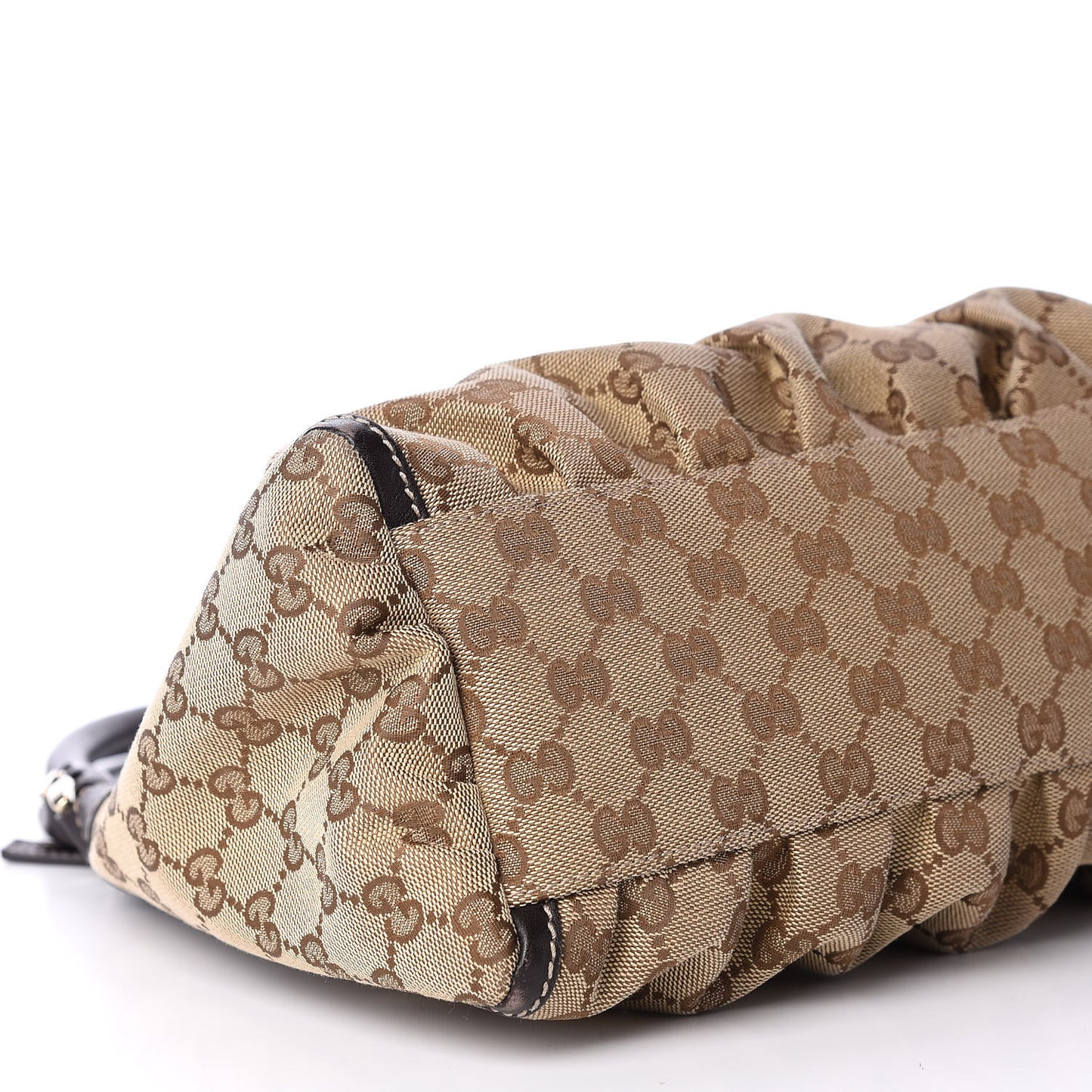 Monogram Medium D Gold Hobo Dark Brown