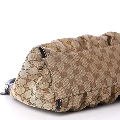 Gucci Monogram Medium D Gold Hobo Dark Brown 8 of 10