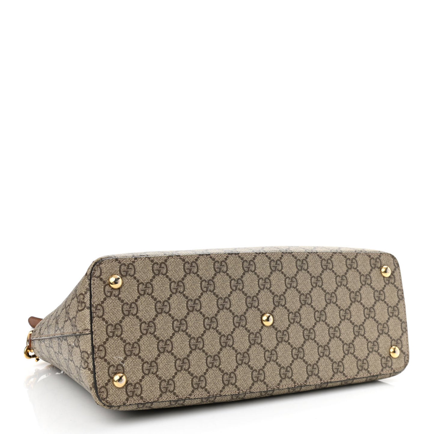 GG Supreme Monogram Small Zip Top Tote Beige Tuscany