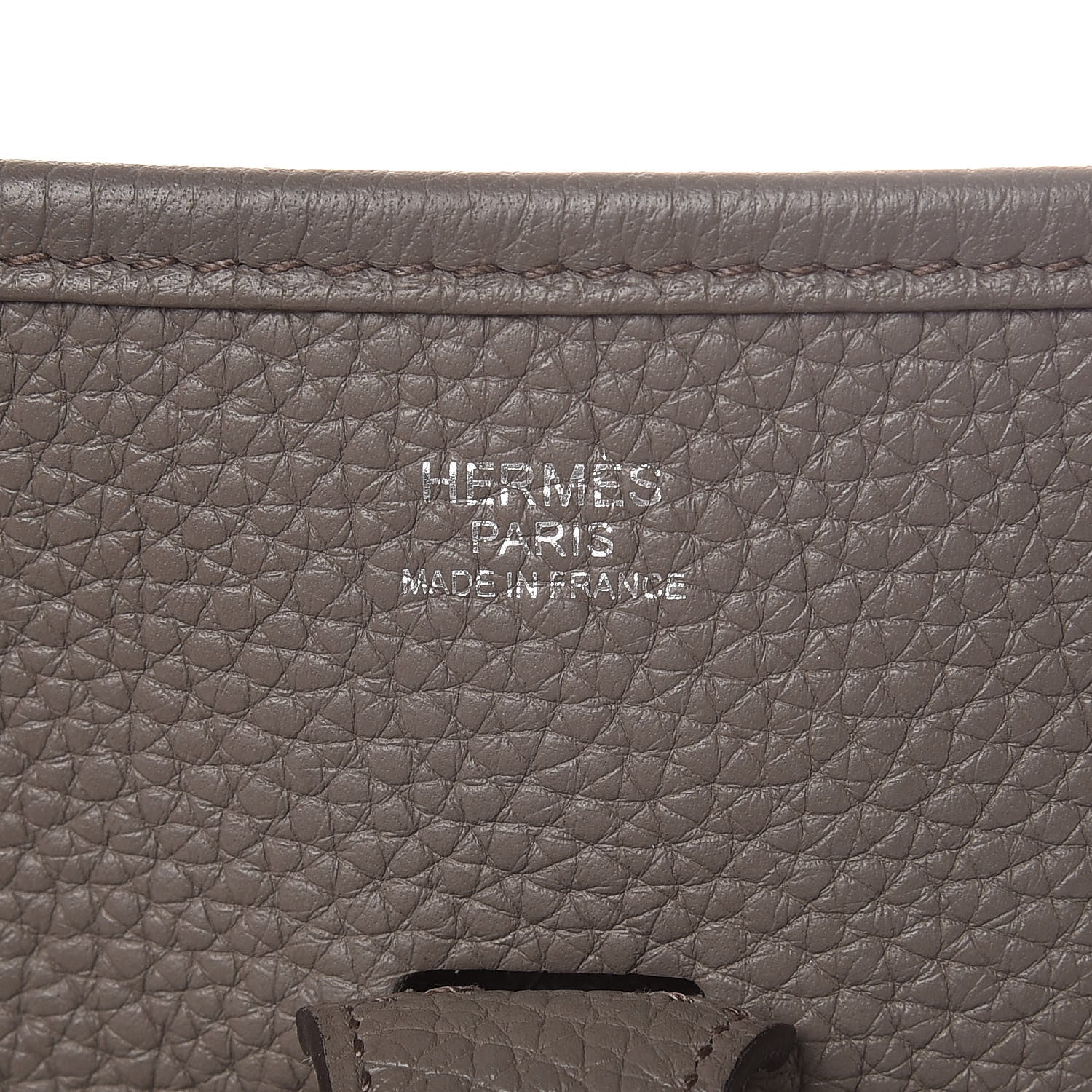 Hermes Taurillon Clemence Evelyne III PM Etain 7 of 13