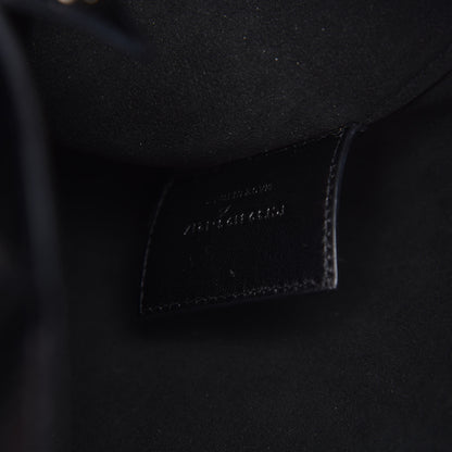 Saint Laurent Textured Patent Large Shopping Tote Black 9 of 12