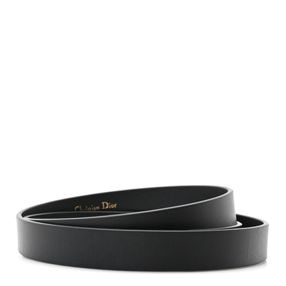 Christian Dior Calfskin Saddle Belt 85 34 Black 2 of 5