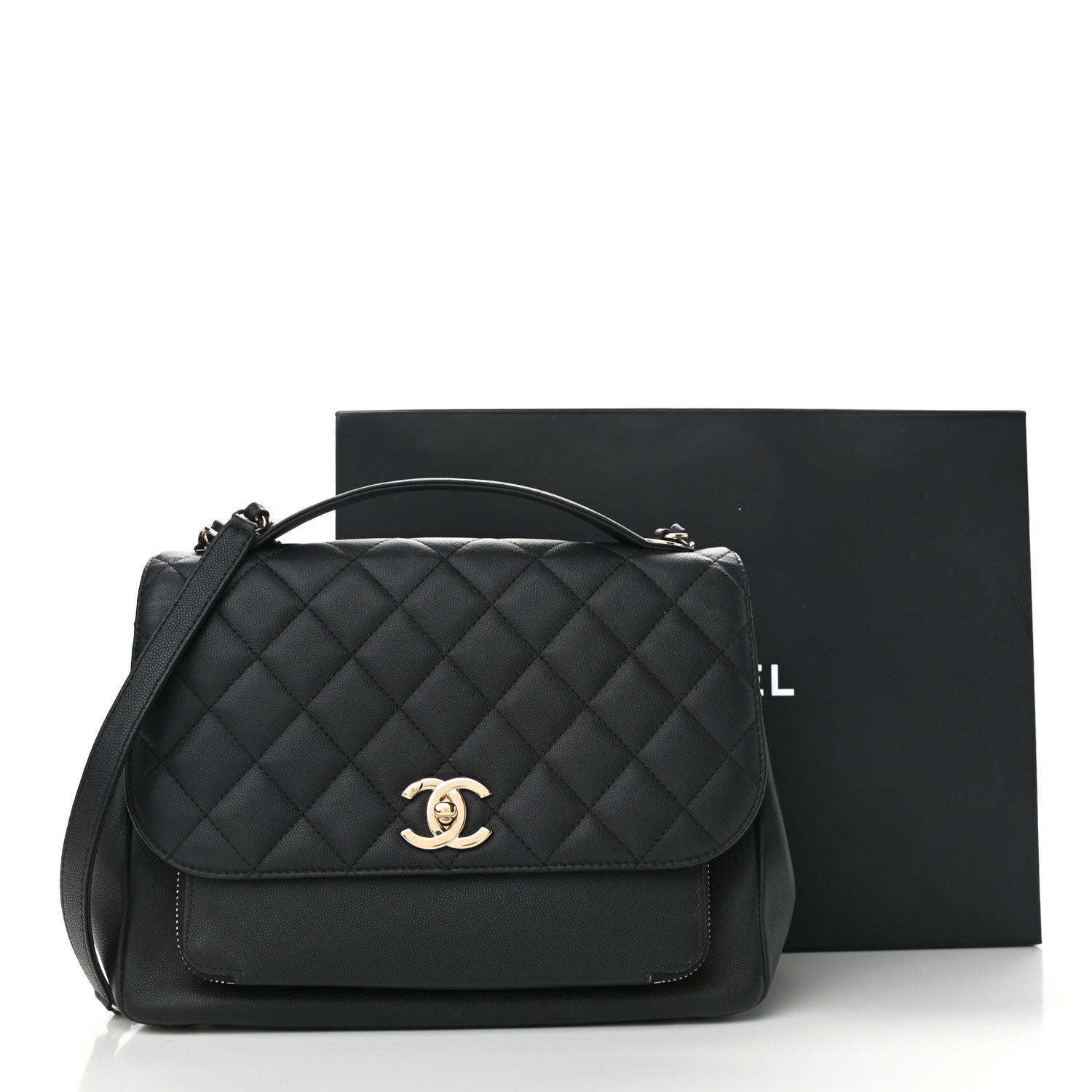 Chanel Caviar Quilted Large Business Affinity Flap Black 11 of 11