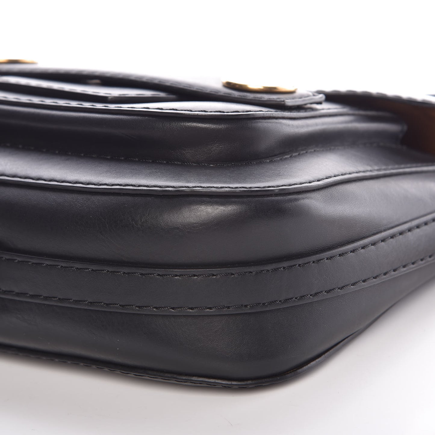 Eco Alter Nappa Popper Shoulder Bag Black