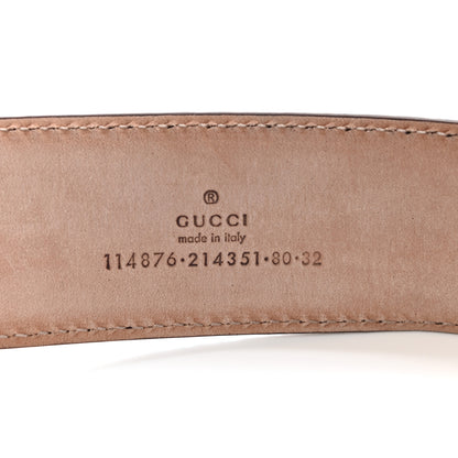 Gucci Guccissima Signature Interlocking G 40mm Belt 80 32 Scarlatto 4 of 6