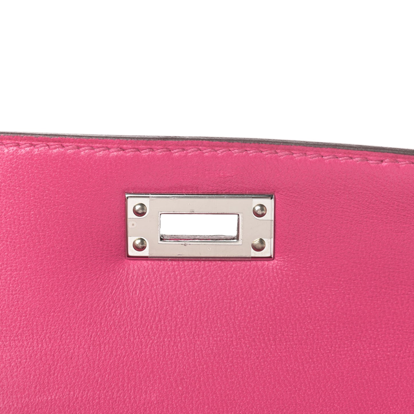 Ostrich Kelly Sellier Mini 20 Rose Tyrien