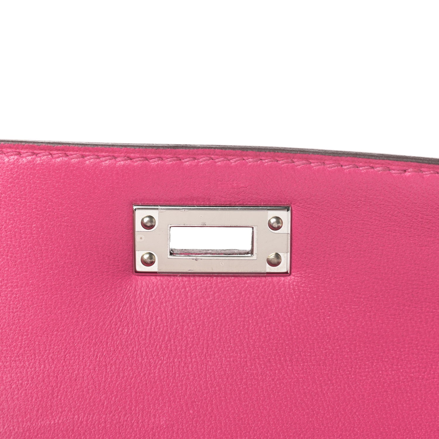 Hermes Ostrich Kelly Sellier Mini 20 Rose Tyrien 23 of 33